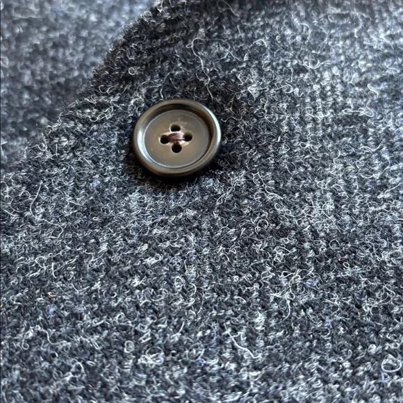 Brooks Brothers Charcoal 1818 Fitzgerald Harris Tweed Blazer Jacket 39 40 R - Picture 3 of 13